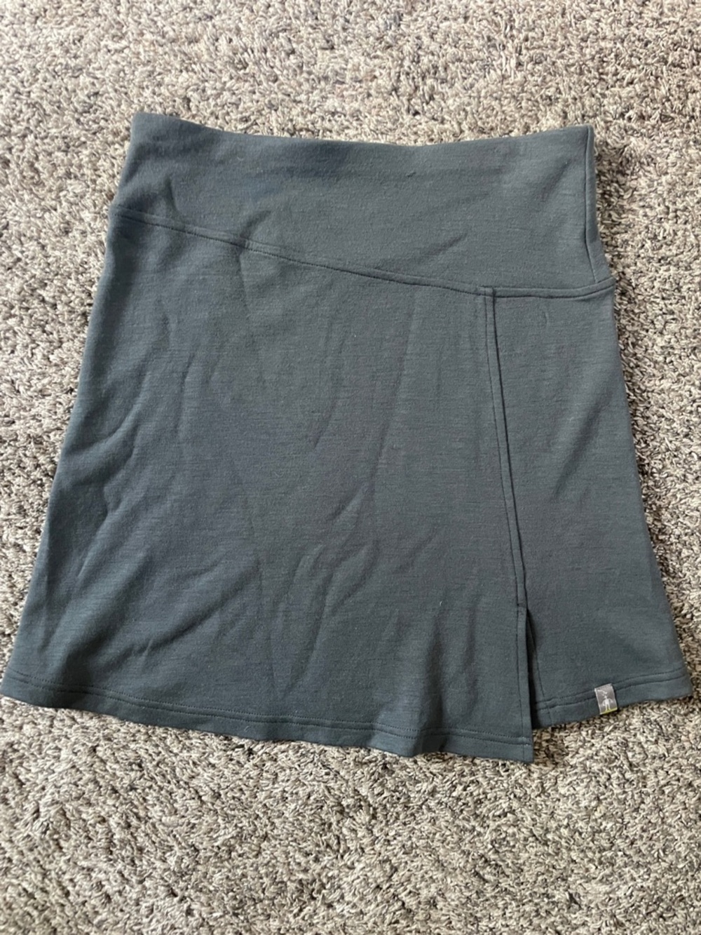 Smartwool Merino Wool Mini Skirt - Charcoal Grey Heather XS